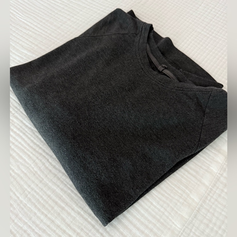 Lou & Grey Charcoal SignatureSoft Sweatshirt, Charcoal, Petite XXL